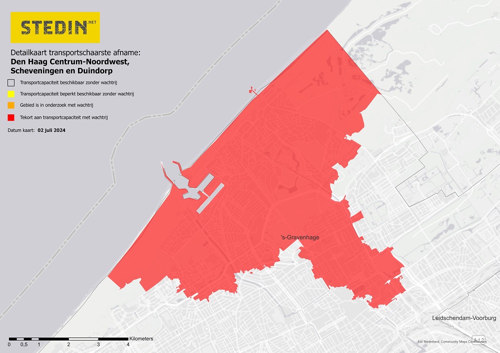 Overzicht detailkaart congestie Den Haag na onderzoek